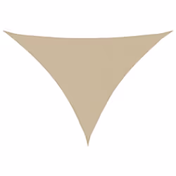vidaXL Sunshade Sail Oxford Fabric Triangular 3x4x4 m Beige Sunscreen Canopy