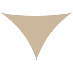 vidaXL Sunshade Sail Oxford Fabric Triangular 4.5x4.5x4.5 m Beige Sunscreen