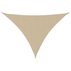 vidaXL Sunshade Sail Oxford Fabric Triangular 4x5x5 m Beige Sunscreen Canopy