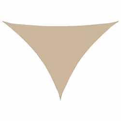 vidaXL Sunshade Sail Oxford Fabric Triangular 5x6x6 m Beige Patio Sunscreen