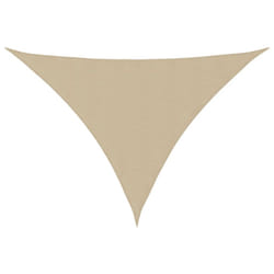 vidaXL Sunshade Sail Oxford Fabric Triangular 5x6x6 m Beige Patio Sunscreen