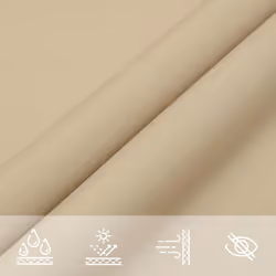vidaXL Sunshade Sail Oxford Fabric Triangular Shade Sail Sunscreen Canopy - beige, 5 x 7 x 7 m - Additional view 6