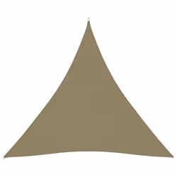 vidaXL Sunshade Sail Oxford Fabric Triangular 6x6x6 m Beige Sunscreen Canopy