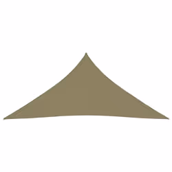 vidaXL Sunshade Sail Oxford Fabric Triangular 6x6x6 m Beige Sunscreen Canopy