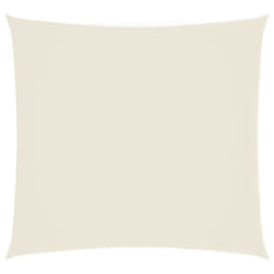 vidaXL Sunshade Sail Oxford Fabric Square 3x3 m Cream Sunscreen Shade Canopy