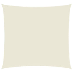 vidaXL Sunshade Sail Oxford Fabric Square 5x5 m Cream Sunscreen Shade Canopy