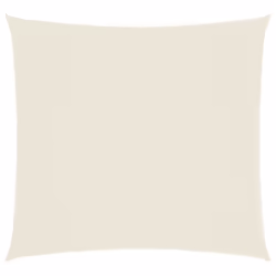 vidaXL Sunshade Sail Oxford Fabric Square 7x7 m Cream Sunscreen Shade Canopy