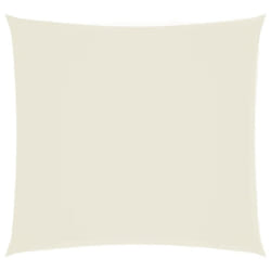 vidaXL Sunshade Sail Oxford Fabric Square 7x7 m Cream Sunscreen Shade Canopy