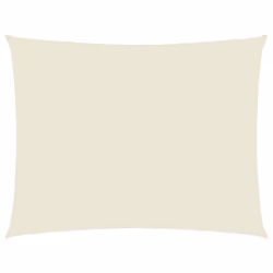 vidaXL Sunshade Sail Oxford Fabric Rectangular 2.5x3.5 m Cream Patio Sunscreen