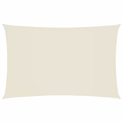 vidaXL Sunshade Sail Oxford Fabric Rectangular 2.5x5 m Cream Sunscreen Canopy