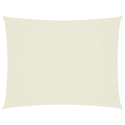 vidaXL Sunshade Sail Oxford Fabric Rectangular 3.5x5 m Cream Shade Canopy