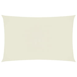 vidaXL Sunshade Sail Oxford Fabric Rectangular 4x7 m Cream Sunscreen Canopy