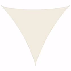 vidaXL Sunshade Sail Oxford Fabric Triangular 3x3x3 m Cream Sunscreen Canopy