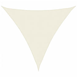 vidaXL Sunshade Sail Oxford Fabric Triangular 3x3x3 m Cream Sunscreen Canopy