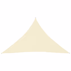vidaXL Sunshade Sail Oxford Fabric Triangular 3x3x4.24 m Cream Shade Canopy