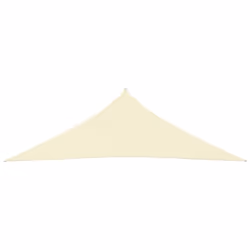 vidaXL Sunshade Sail Oxford Fabric Triangular 3x3x4.24 m Cream Shade Canopy