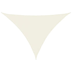 vidaXL Sunshade Sail Oxford Fabric Triangular 3x4x4 m Cream Patio Shade Canopy