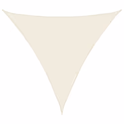 vidaXL Sunshade Sail Oxford Fabric Triangular 4.5x4.5x4.5 m Cream Sunscreen
