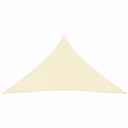 vidaXL Sunshade Sail Oxford Fabric Triangular 4x5x5 m Cream Sunscreen Canopy