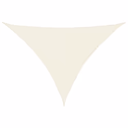 vidaXL Sunshade Sail Oxford Fabric Triangular 5x6x6 m Cream Sunscreen Canopy