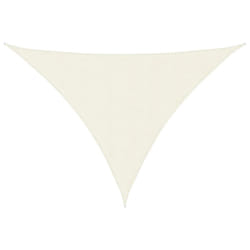 vidaXL Sunshade Sail Oxford Fabric Triangular 5x5x6 m Cream Patio Shade Canopy