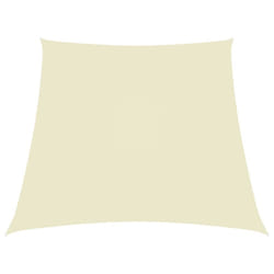 vidaXL Sunshade Sail Oxford Fabric Trapezium 2/4x3 m Cream Sunscreen Canopy