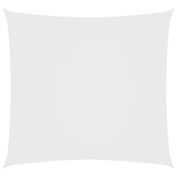 vidaXL Sunshade Sail Oxford Fabric Square 2x2 m White Patio Sunscreen Canopy