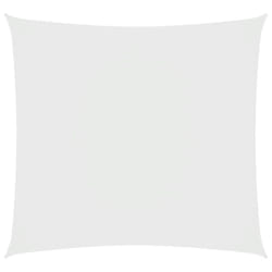 vidaXL Sunshade Sail Oxford Fabric Square 7x7 m White Patio Sunscreen Canopy