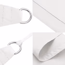 vidaXL Sunshade Sail Oxford Fabric Rectangular 2x4 m White Sunscreen Canopy - Additional view 5