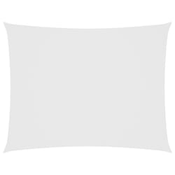 vidaXL Sunshade Sail Oxford Fabric Rectangular 3x4 m White Patio Shade Canopy