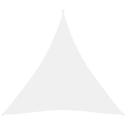 vidaXL Sunshade Sail Oxford Fabric Triangular 3x3x3 m White Patio Shade Canopy