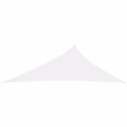 vidaXL Sunshade Sail Oxford Fabric Triangular 3x4x5 m White Patio Shade Canopy