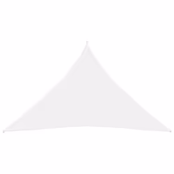 vidaXL Sunshade Sail Oxford Fabric Triangular 5x5x5 m White Sunscreen Canopy - Additional view 2