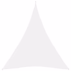 Sunshade Sail Oxford Fabric Triangular 5x7x7 m White