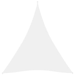 Sunshade Sail Oxford Fabric Triangular 5x7x7 m White