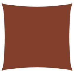 vidaXL Sunshade Sail Oxford Fabric Square 3x3 m Terracotta Patio Shade Canopy