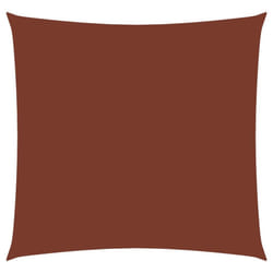 vidaXL Sunshade Sail Oxford Fabric Square 3x3 m Terracotta Patio Shade Canopy