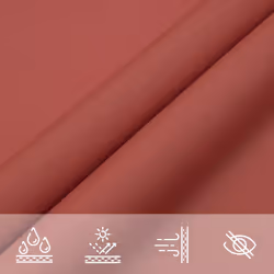 vidaXL Sunshade Sail Oxford Fabric Square 4x4 m Terracotta Patio Shade Canopy - Additional view 5