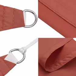 vidaXL Sunshade Sail Oxford Fabric Square 4.5x4.5 m Terracotta Shade Canopy - Additional view 4
