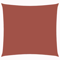 vidaXL Sunshade Sail Oxford Fabric Square 6x6 m Terracotta Patio Shade Canopy