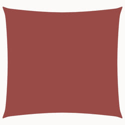 vidaXL Sunshade Sail Oxford Fabric Square 6x6 m Terracotta Patio Shade Canopy