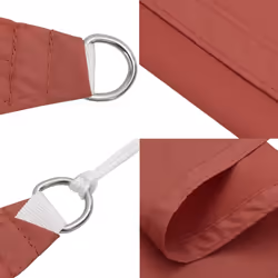 vidaXL Sunshade Sail Oxford Fabric Rectangular Patio Shade Sunscreen Canopy - terracotta, 2 x 2.5 m - Additional view 6