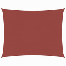vidaXL Sunshade Sail Oxford Fabric Rectangular Patio Shade Sunscreen Canopy - terracotta, 2.5 x 4 m