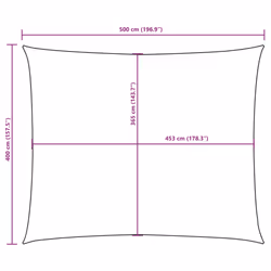 vidaXL Sunshade Sail Oxford Fabric Rectangular Patio Shade Sunscreen Canopy - terracotta, 4 x 5 m - Additional view 9