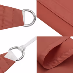 vidaXL Sunshade Sail Oxford Fabric Rectangular 5x7 m Terracotta Patio Shade - Additional view 5