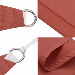 vidaXL Sunshade Sail Oxford Fabric Rectangular 6x7 m Terracotta Sunscreen - Additional view 5