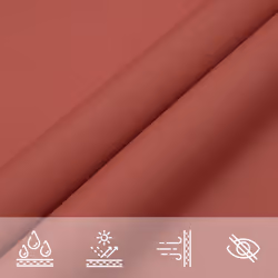 vidaXL Sunshade Sail Oxford Fabric Triangular 3x4x4 m Terracotta Patio Shade - Additional view 3