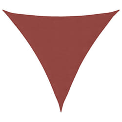 vidaXL Sunshade Sail Oxford Fabric Triangular Shade Sail Sunscreen Canopy - terracotta, 6 x 6 x 6 m