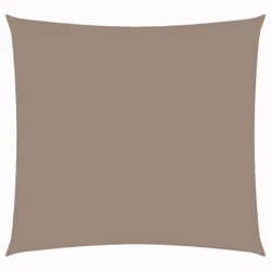 vidaXL Sunshade Sail Oxford Fabric Square 3.6x3.6 m Taupe Patio Shade Canopy