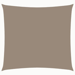 vidaXL Sunshade Sail Oxford Fabric Square 3.6x3.6 m Taupe Patio Shade Canopy